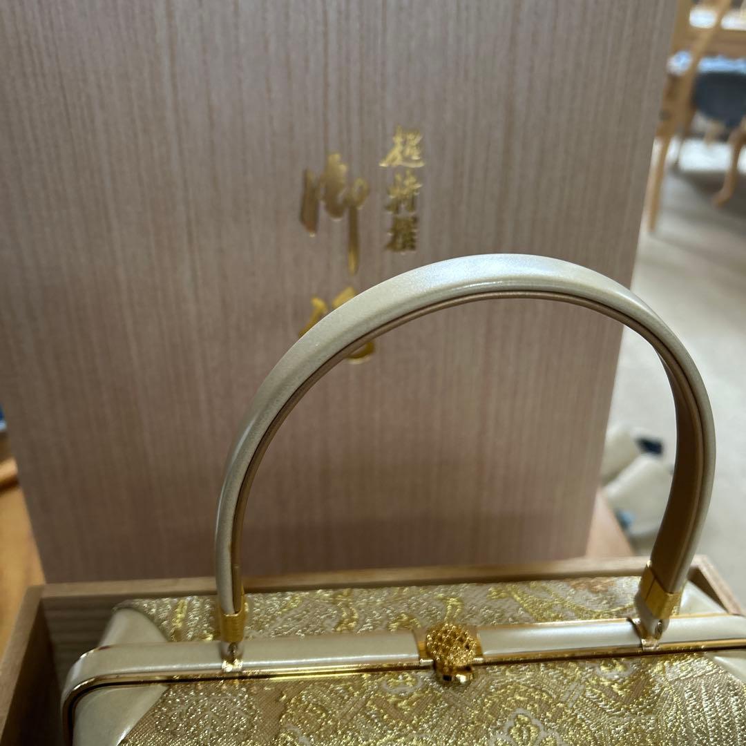 西陣織 草履バッグ セット 正絹 輪奈織 フォーマル 礼装用 帯地　和装用