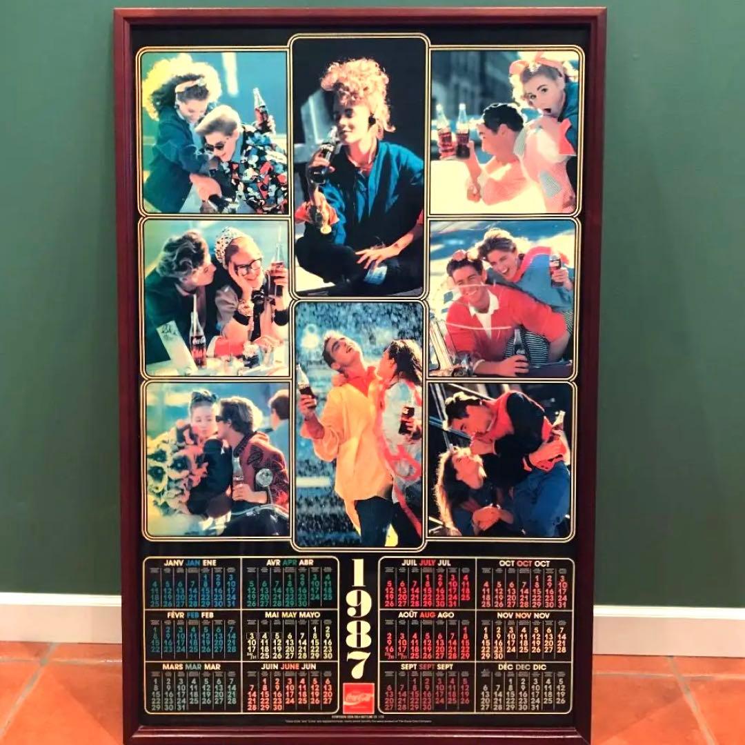 コカコーラ　特大パネル　額　　Coca-Cola