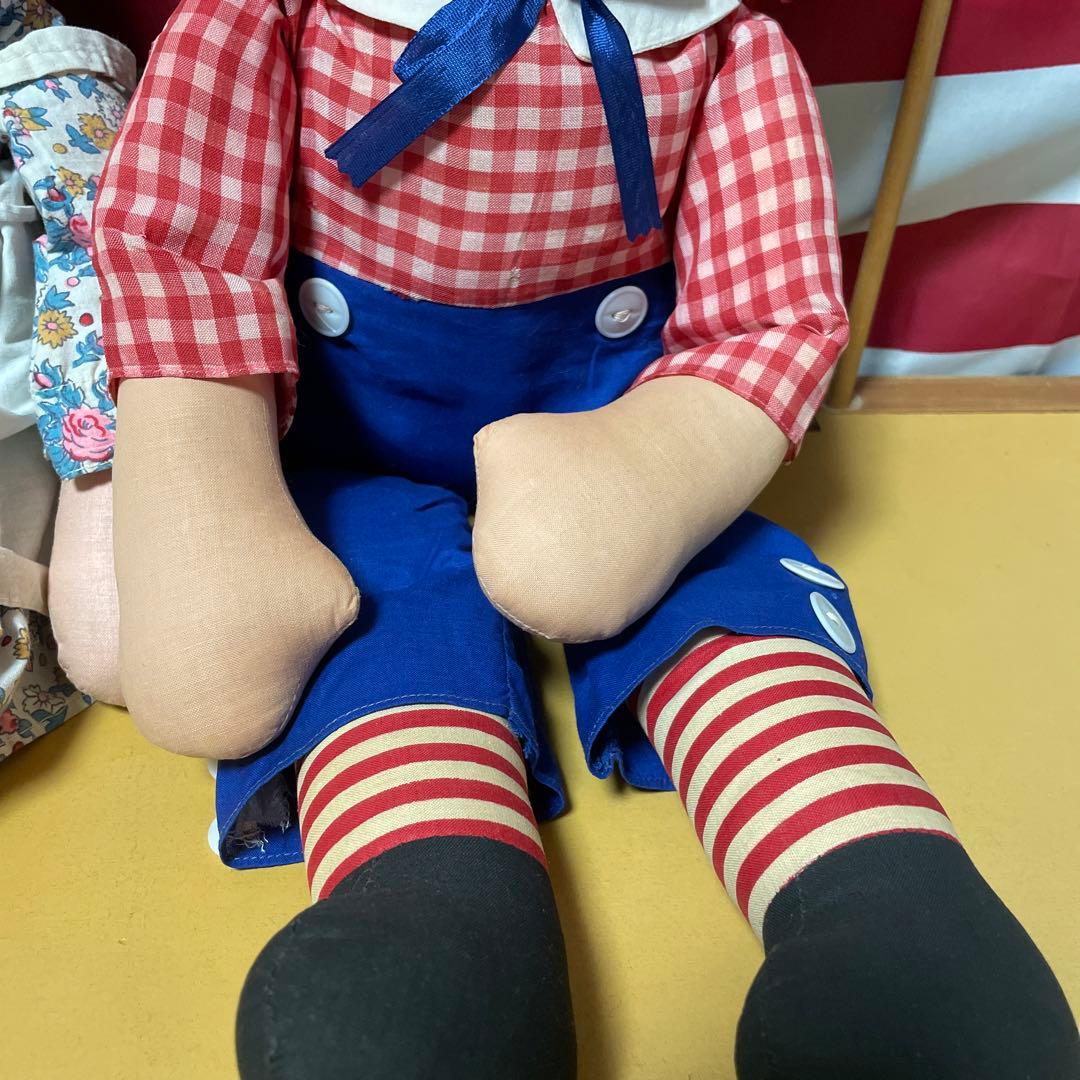 301♡ラガディ・アン＆アンディ　ニッカーボッカー　アンティークドール　ペア