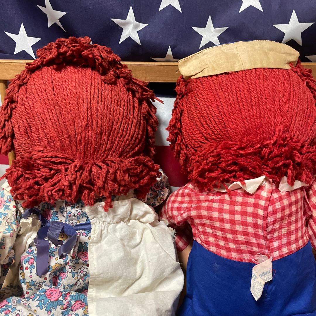 301♡ラガディ・アン＆アンディ　ニッカーボッカー　アンティークドール　ペア