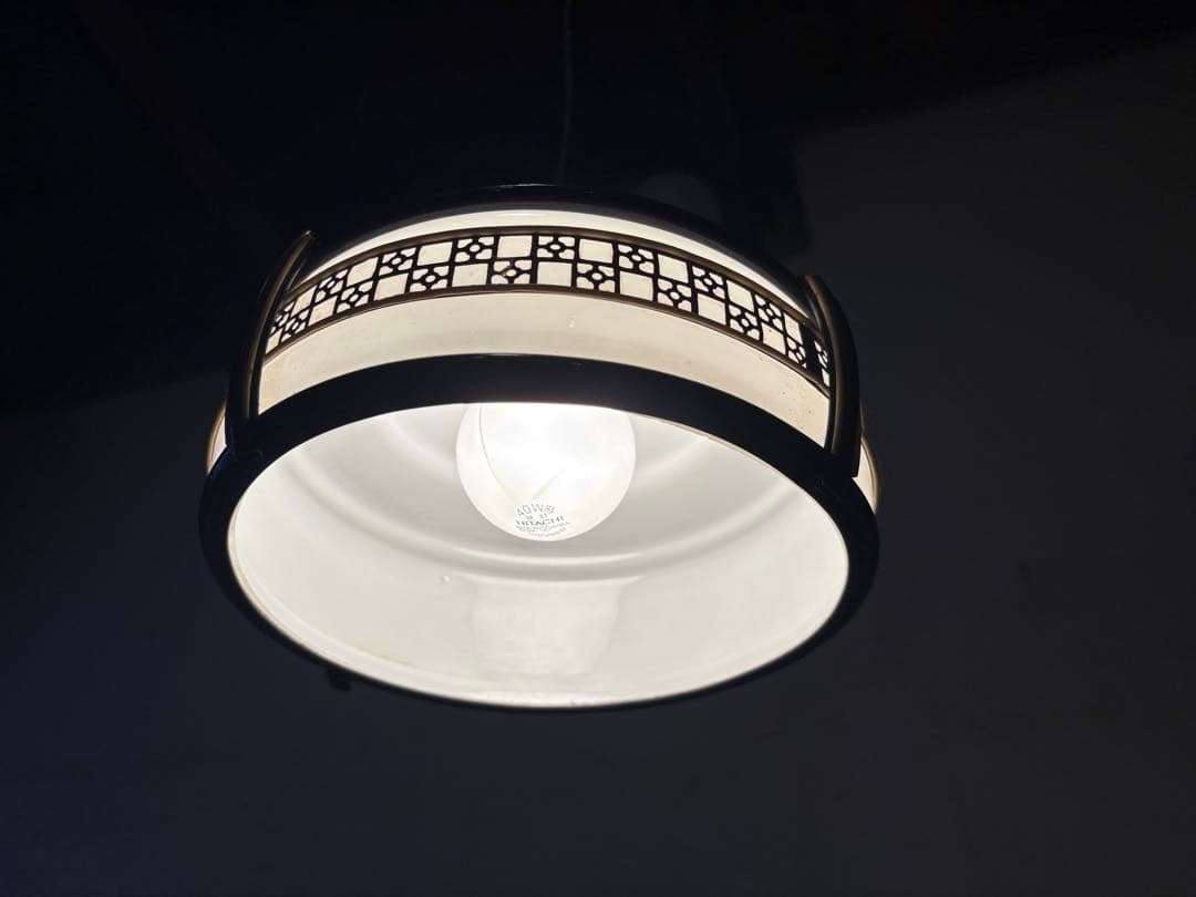 レトロ 電笠 アンティークスタイル ペンダントライト 幾何学模様②