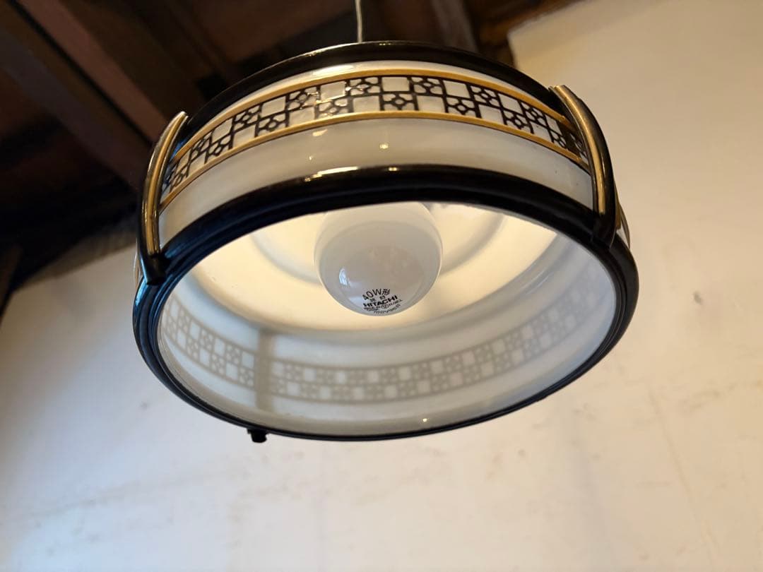 レトロ 電笠 アンティークスタイル ペンダントライト 幾何学模様②