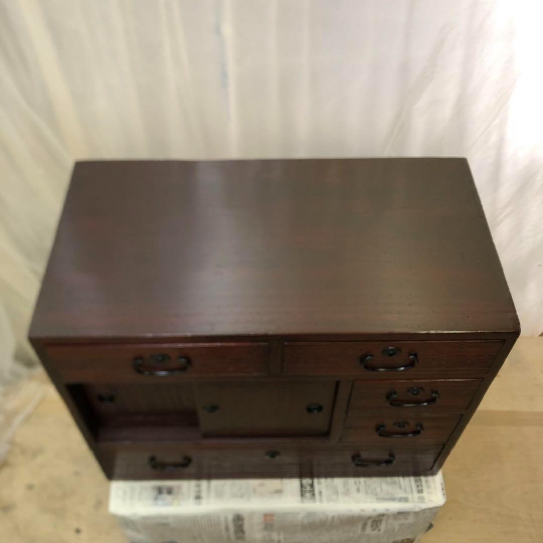 時代タンス　民芸タンス　小タンス　桐　小物収納 高さ48.5cm サイズ小ぶり