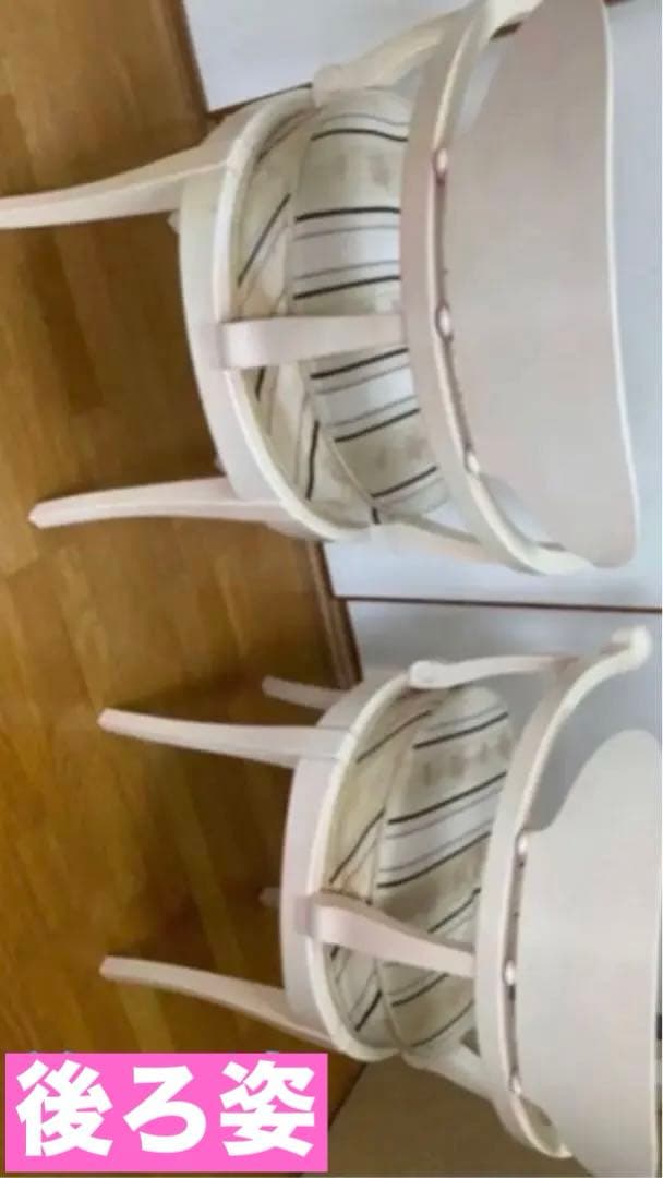 ロココ フレンチ♦️イタリア製♦️猫脚テーブル&ファブリックチェア2脚♦️3点セット