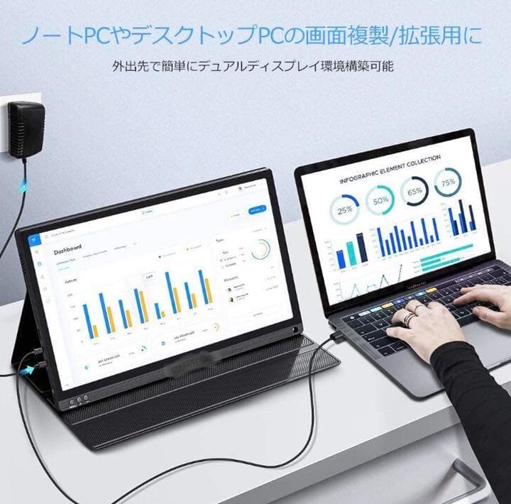 【現品限り☆大特価】15.6インチ フルHD モバイルモニター 拡張用 超薄型