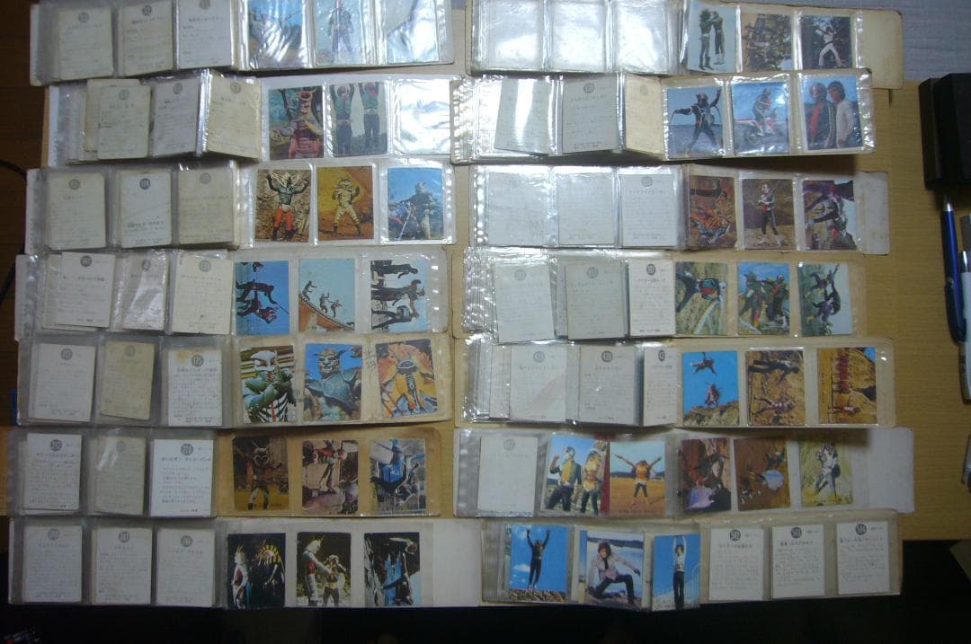 最終値下★旧カルビー仮面ライダーカード約６００枚、アルバム1４冊＋復刻版５４９枚