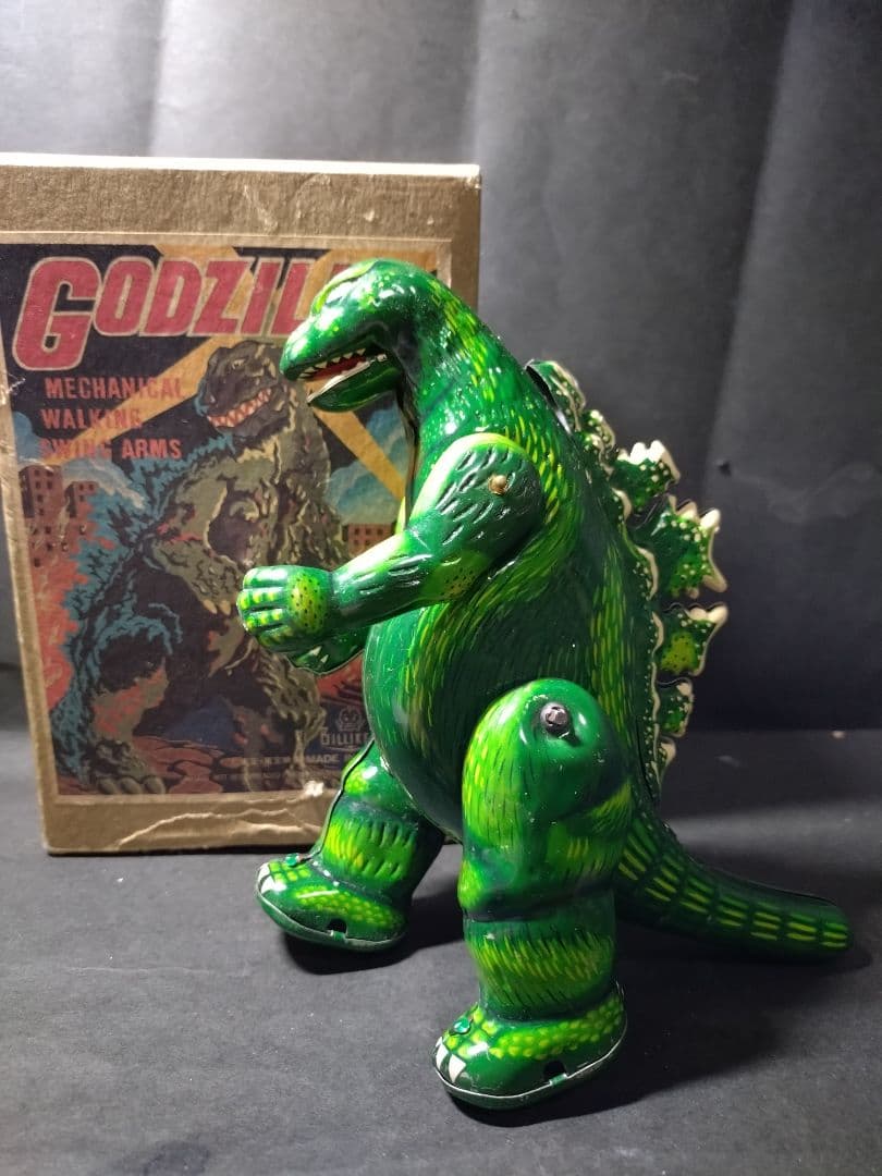 ビリケン製ブリキのゴジラ
