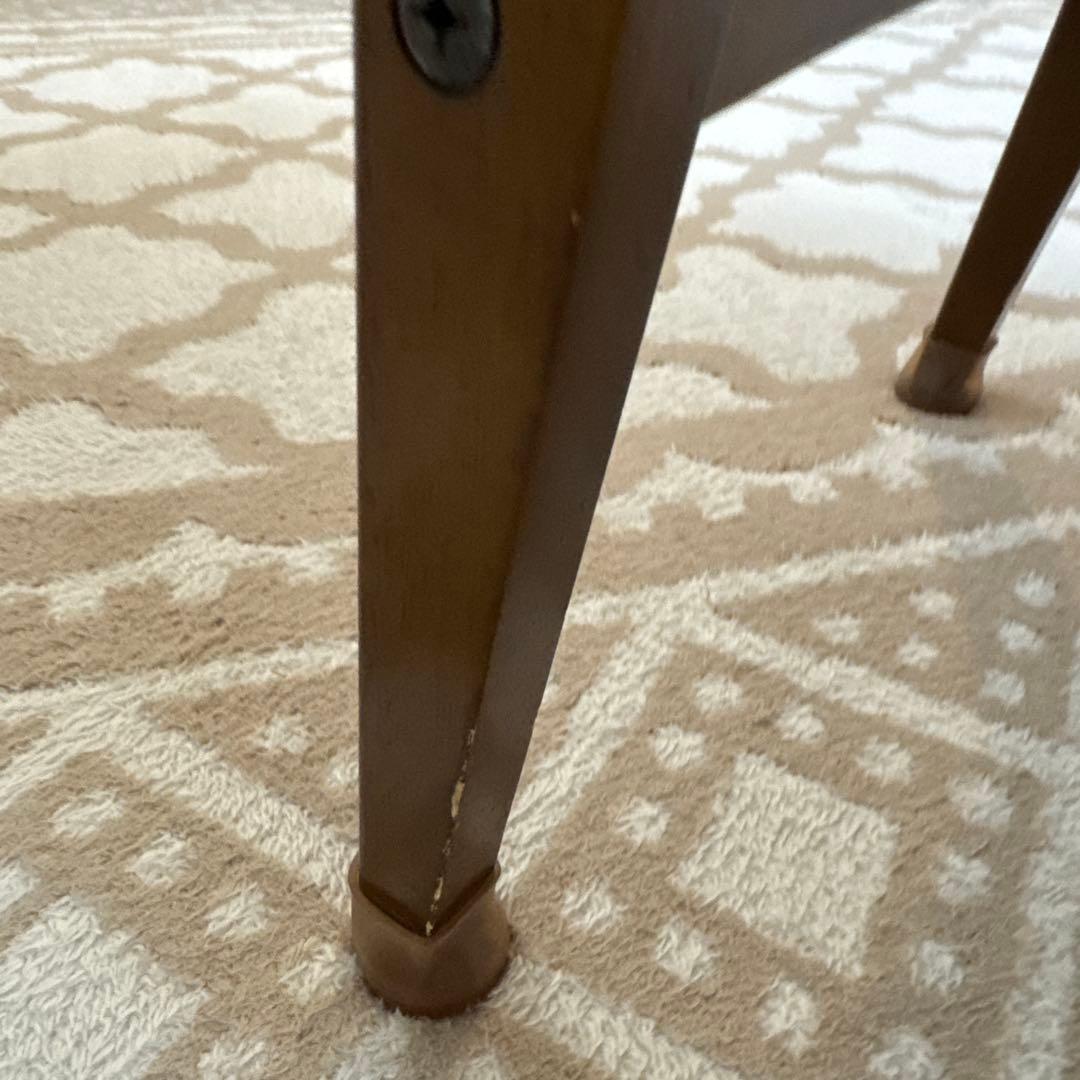 カリモク60 ブラウン 木製 シンプルデザイン ローテーブル 下部棚付き