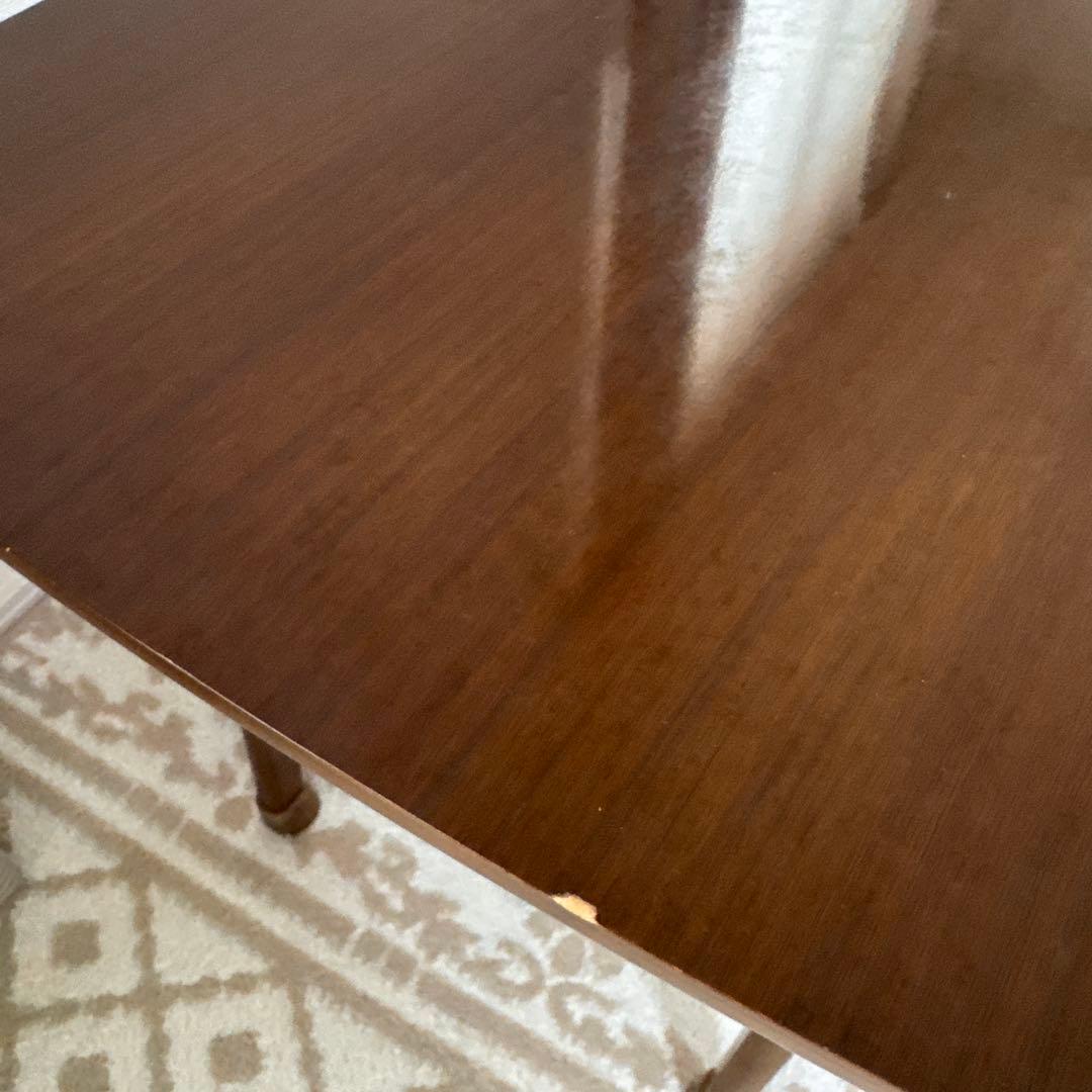 カリモク60 ブラウン 木製 シンプルデザイン ローテーブル 下部棚付き