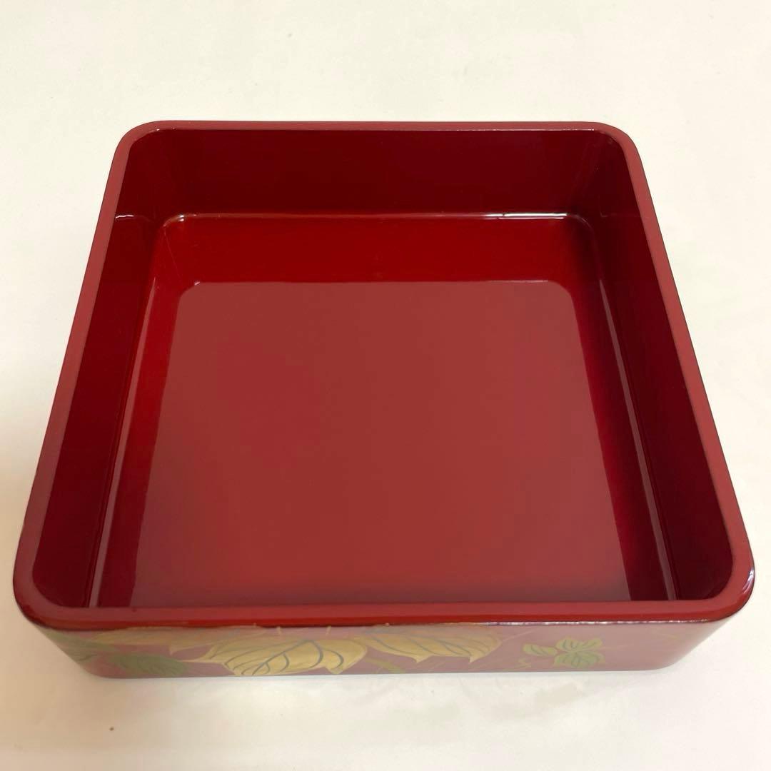 新品未使用 川連漆器 四段重箱 とおかもちセット16.6cm角 美品