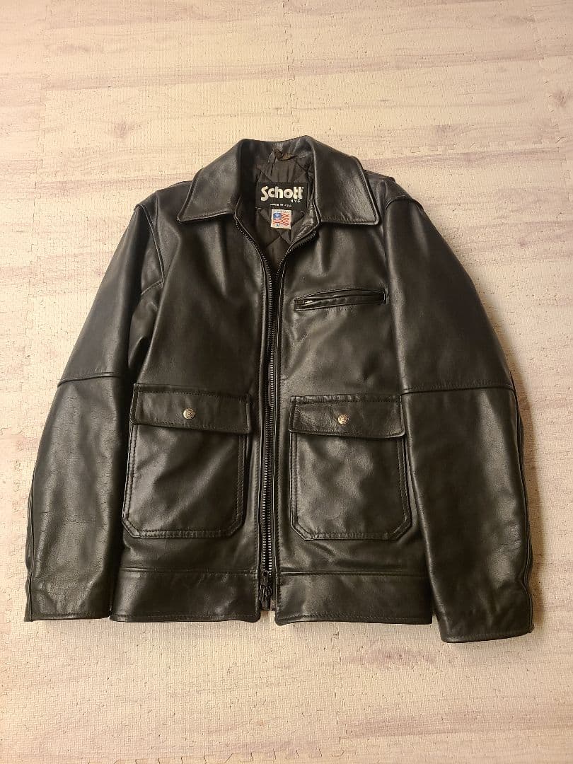 k*n様 Schott ポリスマンジャケット　レザージャケット