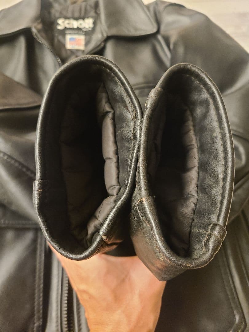 k*n様 Schott ポリスマンジャケット　レザージャケット