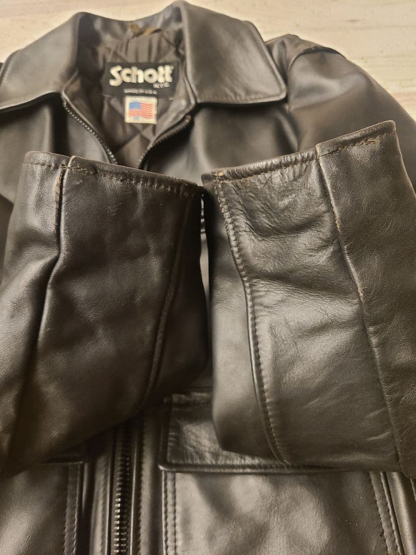 k*n様 Schott ポリスマンジャケット　レザージャケット