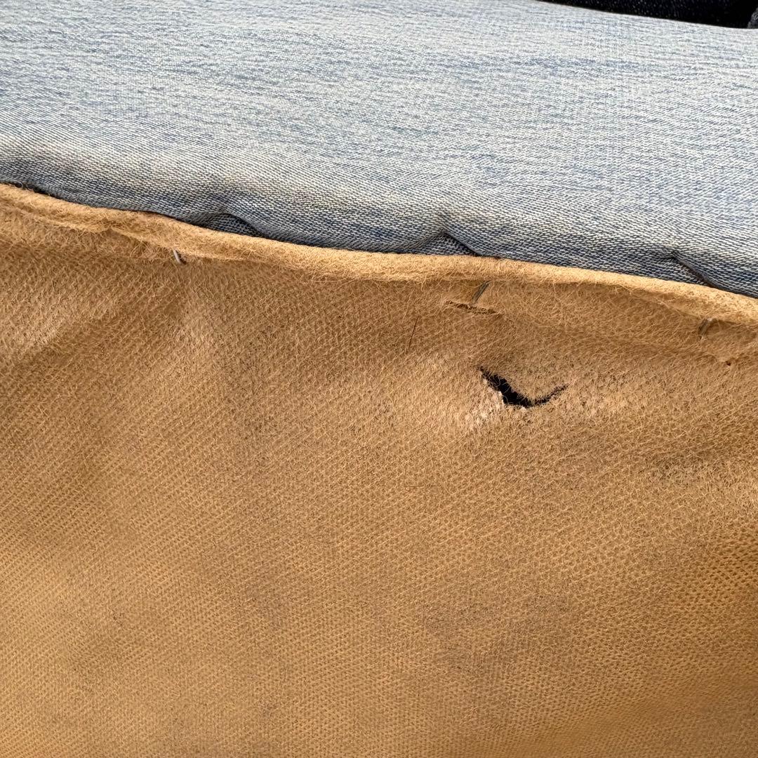 【今月まで‼️】デニム スタッズ　シングルソファ