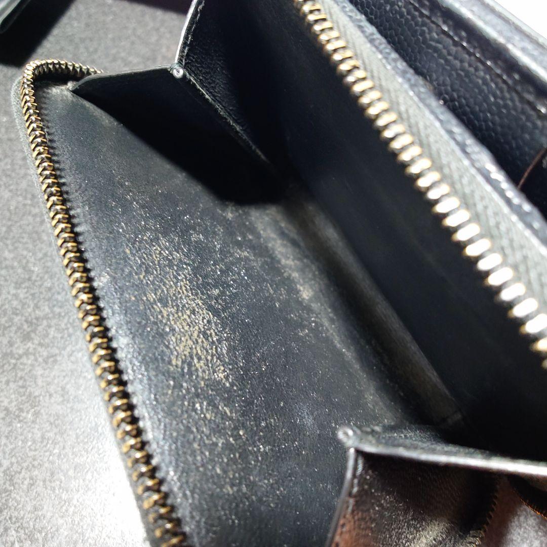 x*様 SAINT LAURENT サンローラン ブラック 二つ折り財布