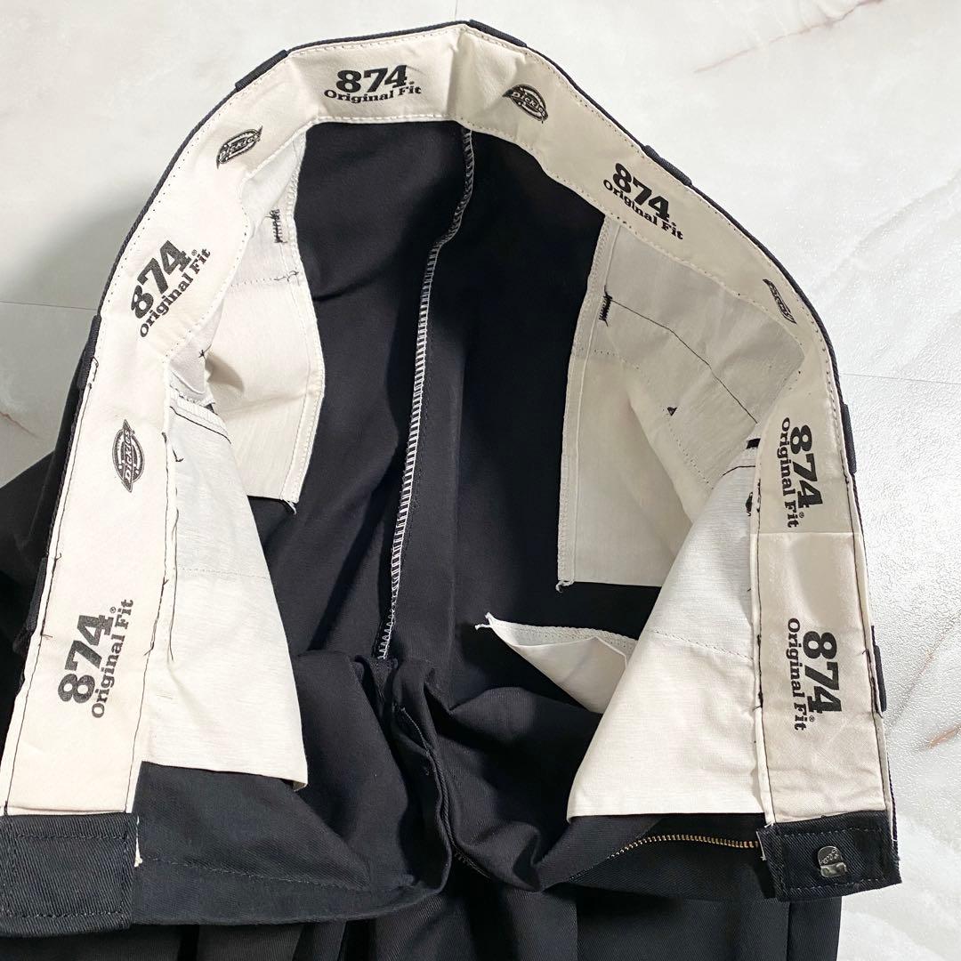 A17490 極美品 モデスティ×ディッキーズ カスタムメイド2タックパンツ34