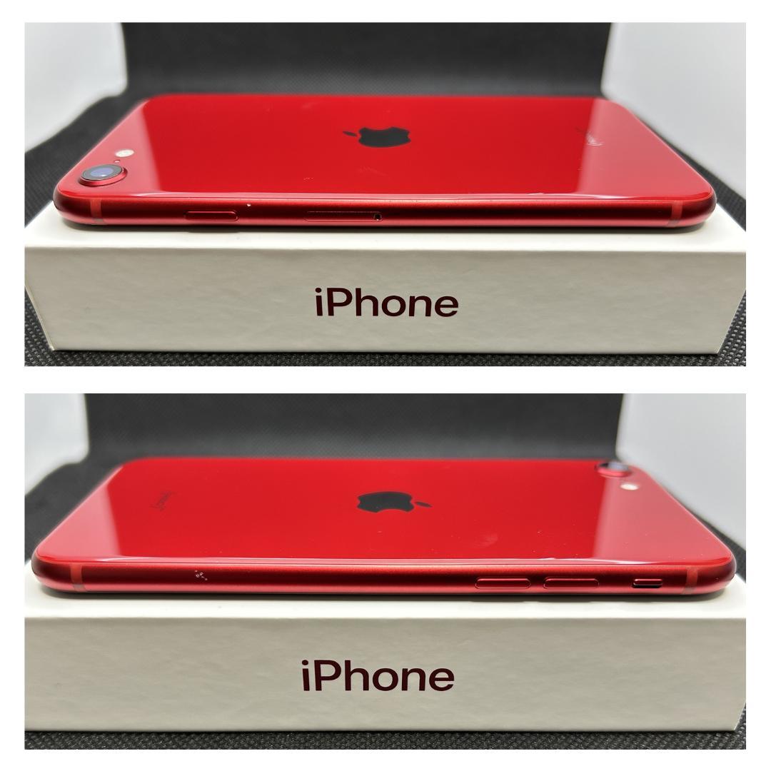 iPhoneSE3 64GB RED SIMフリー　新品バッテリー