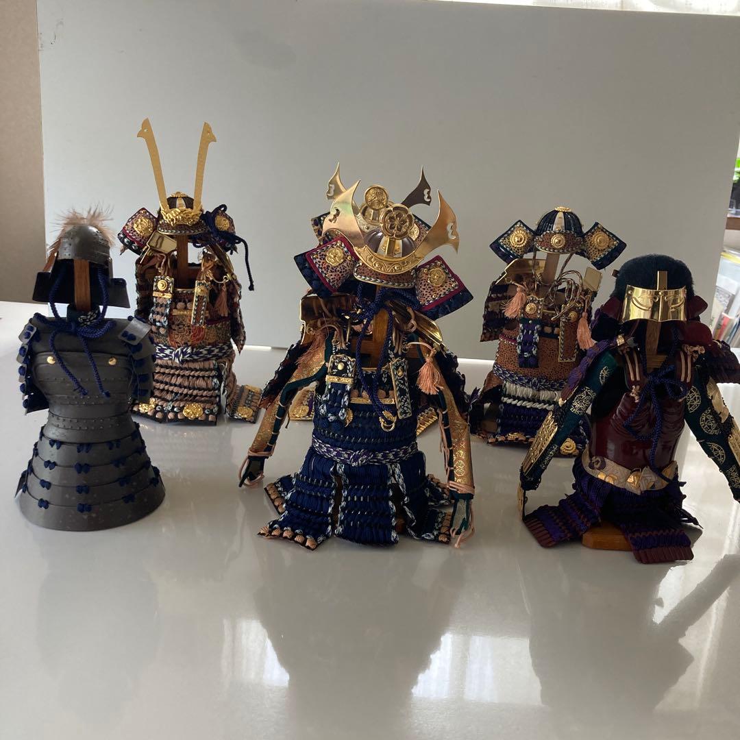 甲冑　兜　鎧　将軍　戦国武将　端午の節句　6体セット