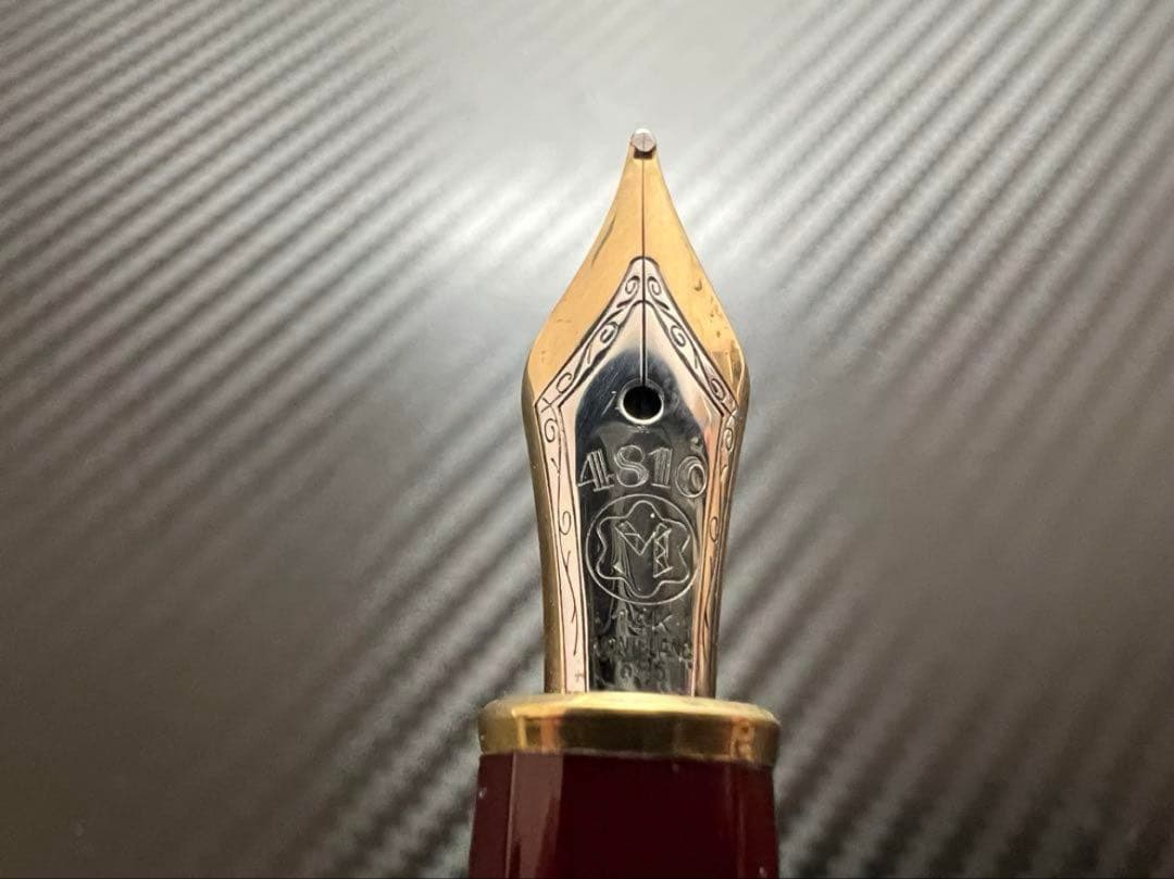 美品 144 M ボルドー 中白 モンブラン 万年筆