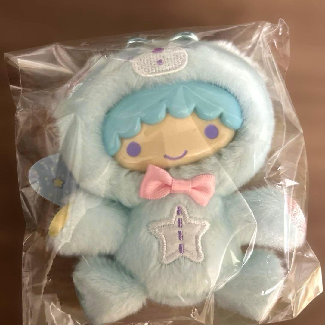 タグ付　パフポフ　きぐるみマスコットキーホルダー　キキララ リトルツインスターズ