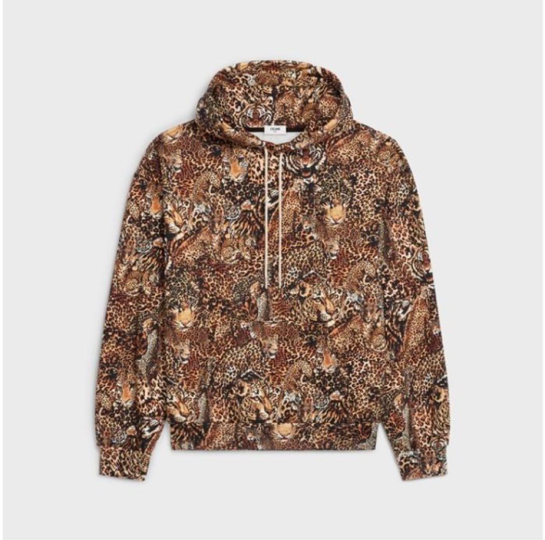 CELINEセリーヌ アニマル柄　総柄　フーディー　パーカー