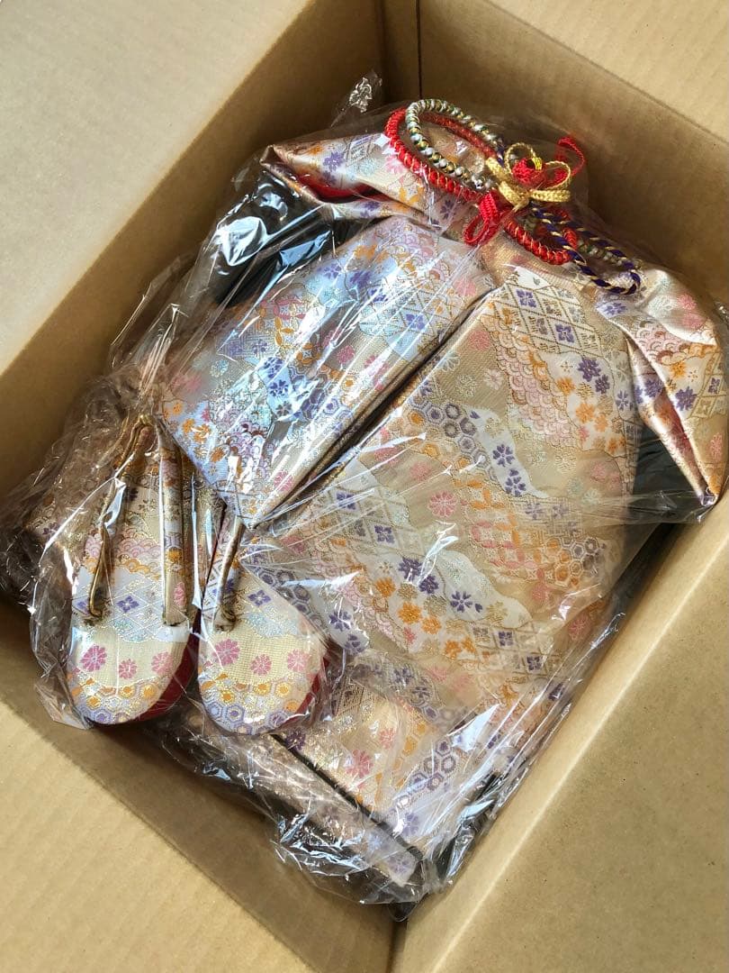 七五三用 (7歳)花柄 着物フルセット(未使用品)