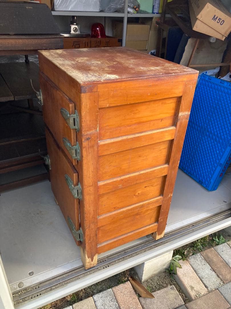 昭和レトロ　木製冷蔵庫　保冷庫