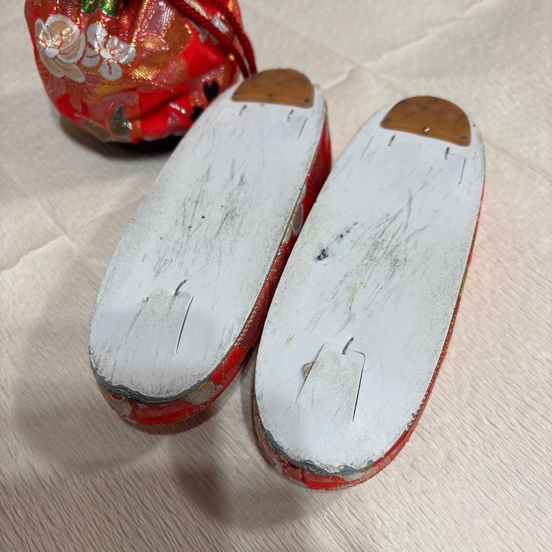 七五三　着物セット　7歳　緑色　黄色　大輪柄　華やか　ポップ