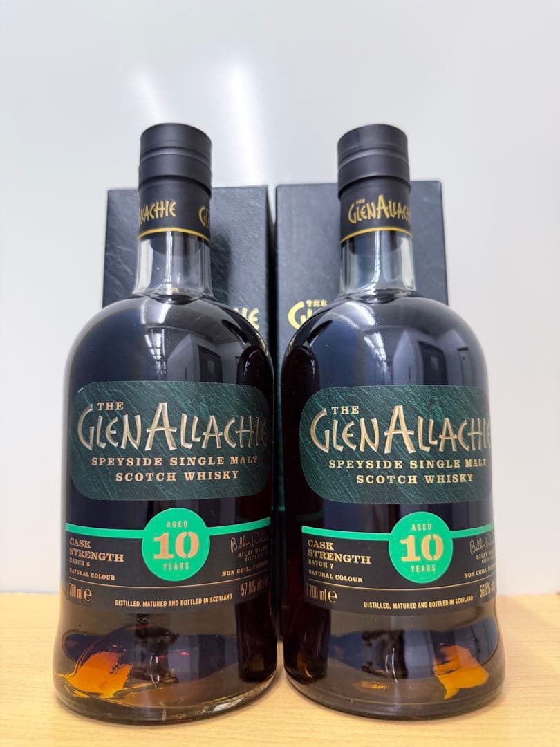 グレンアラヒー　10年　カスクストレングス　バッチ6 バッチ7 2本セット