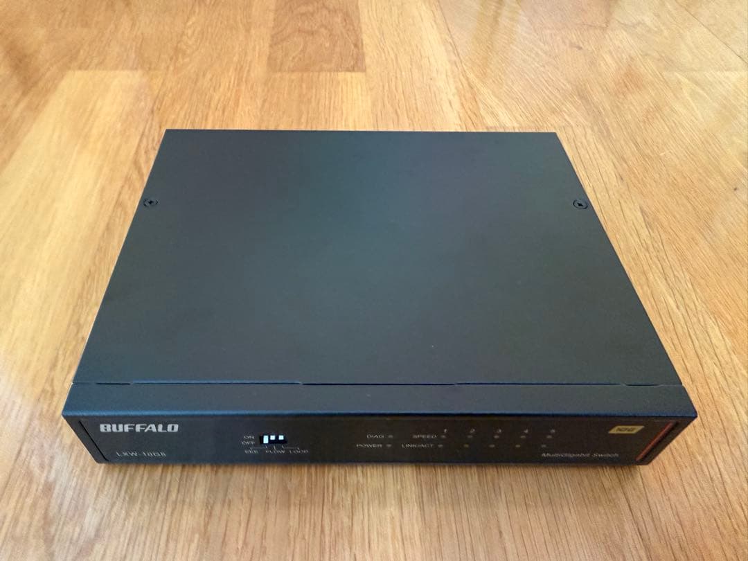 BUFFALO 10Gbps スイッチングハブ LXW-10G5