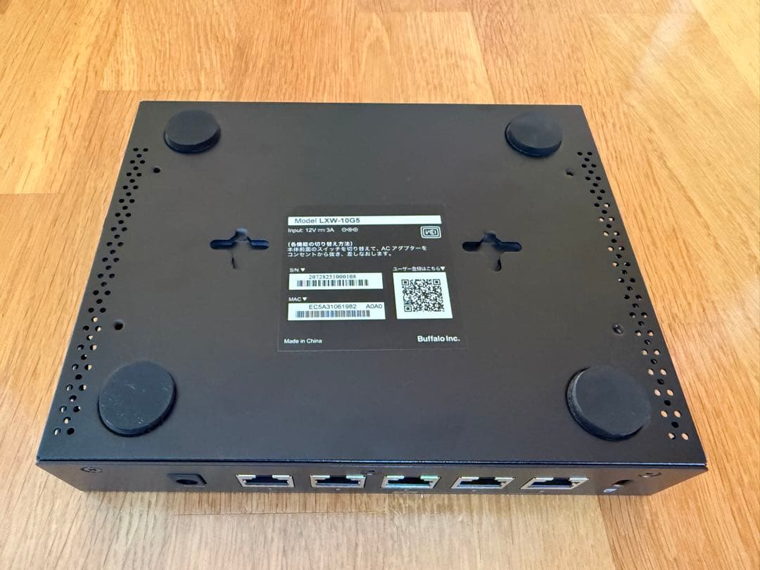 BUFFALO 10Gbps スイッチングハブ LXW-10G5