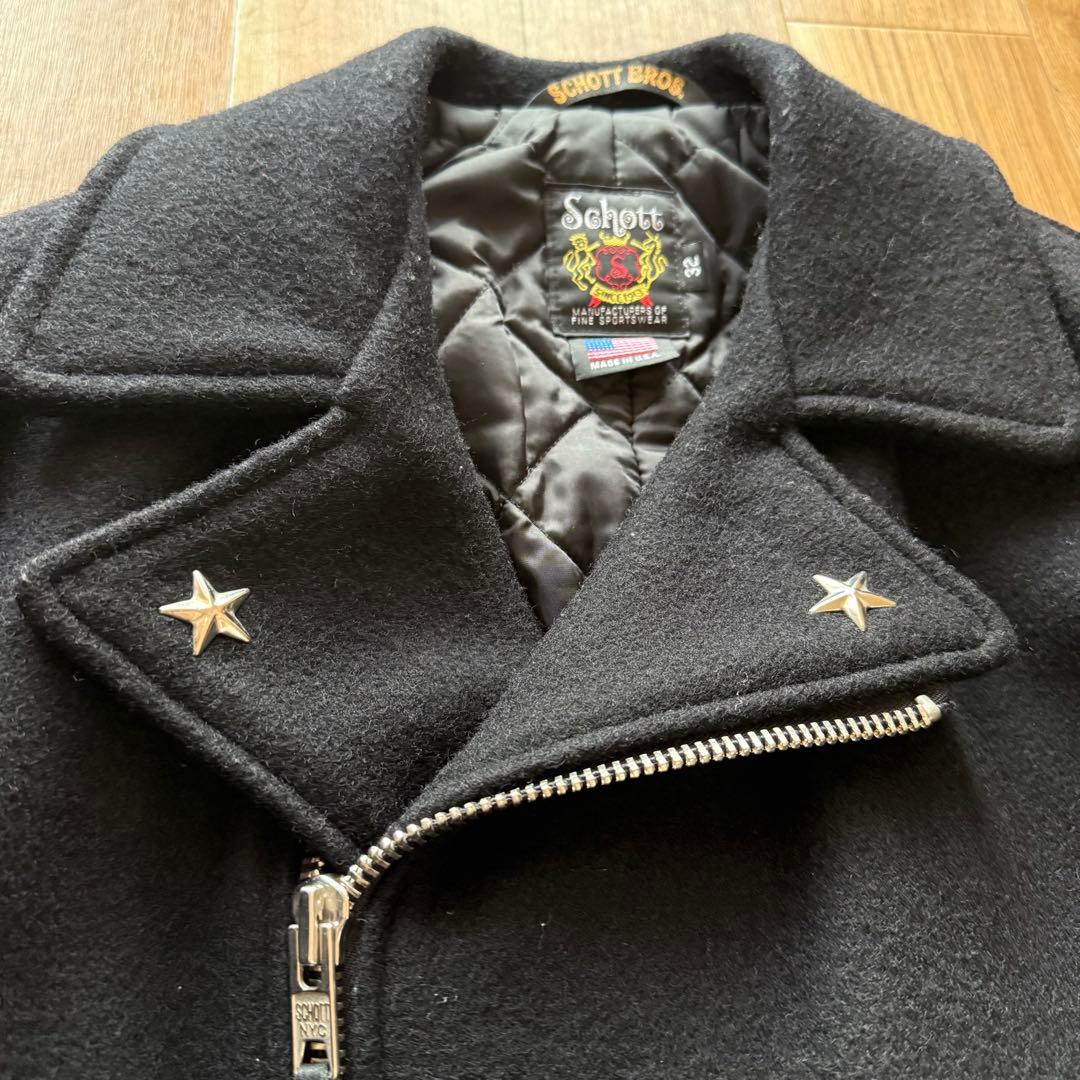 【美品】Schott ショット　シングル　シルバースター　アメリカ製