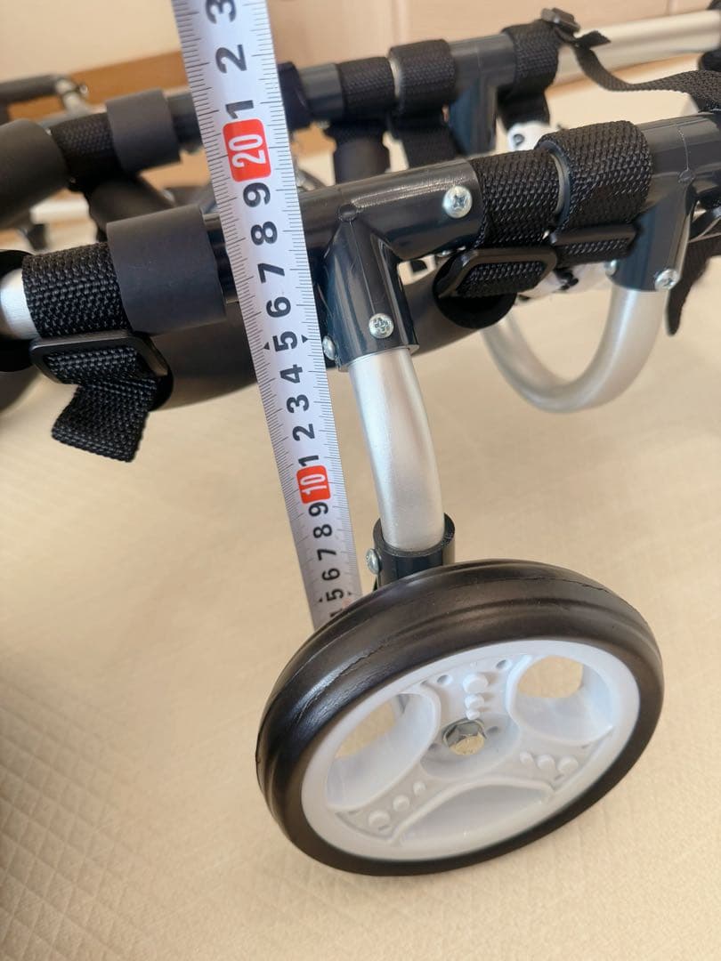 犬用車いす アルミ製 足跡模様