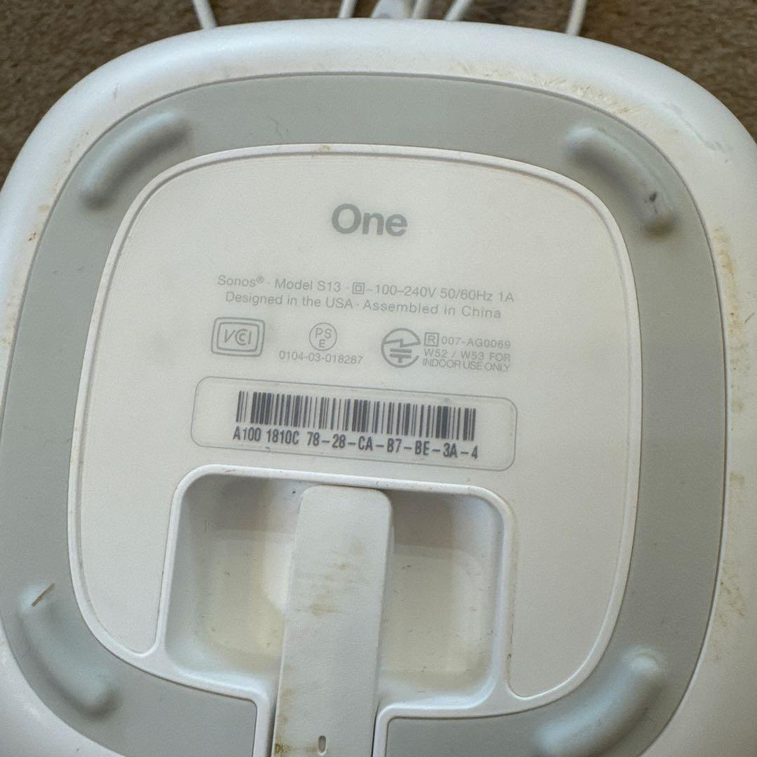 SONOS One S13 スマートスピーカー　ホワイト