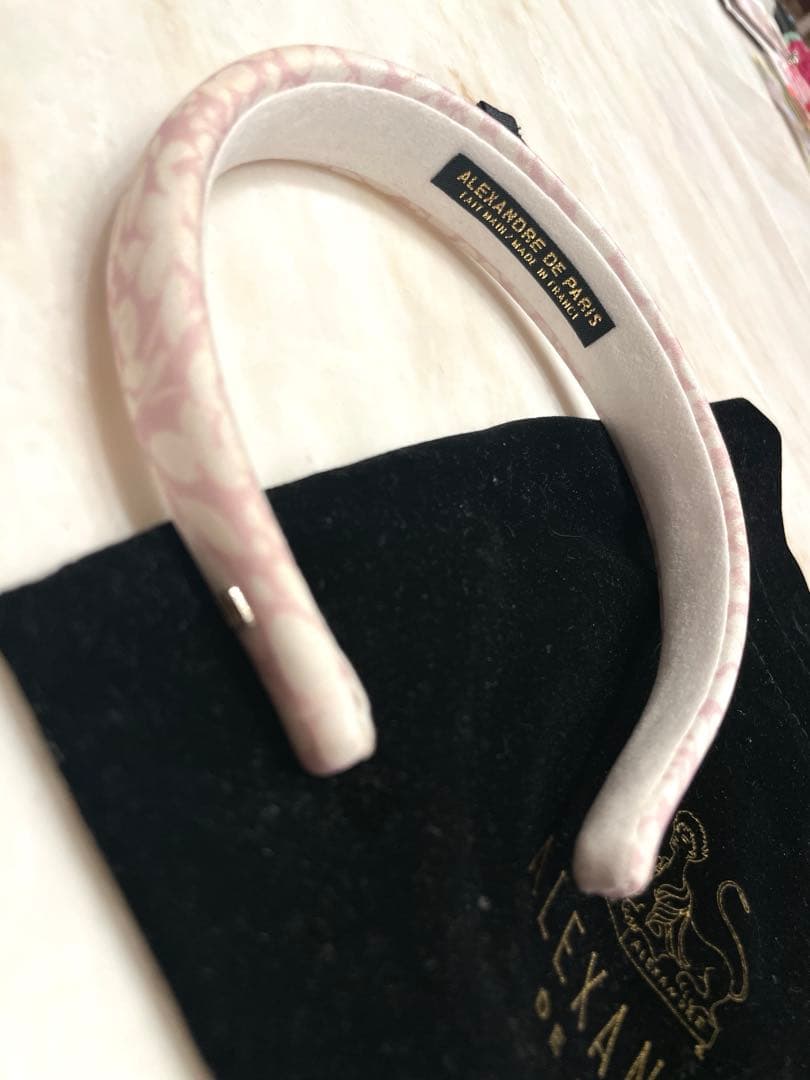 ALEXANDRE DE PARIS 花柄 カチューシャ