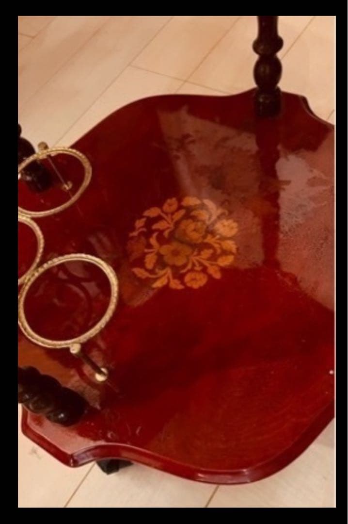 カート　グラス、ボトル置き