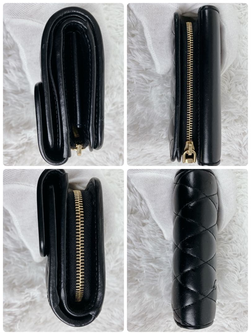 専用FRID搭載✨ミュウミュウ 折り財布 5ML002 マテラッセ 黒 ゴールド