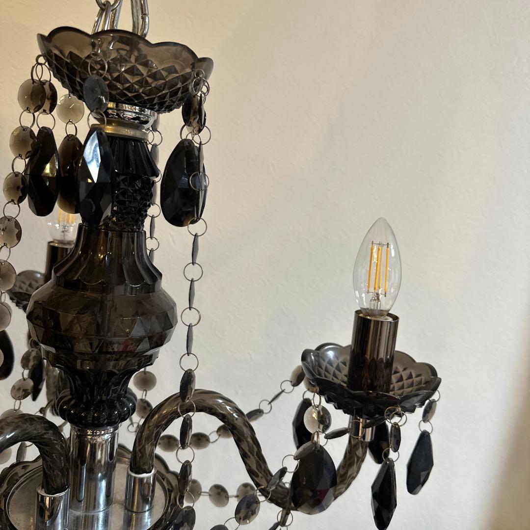 シャンデリア 3灯　DI CLASSE ディクラッセ マエストロ ブラック　中古