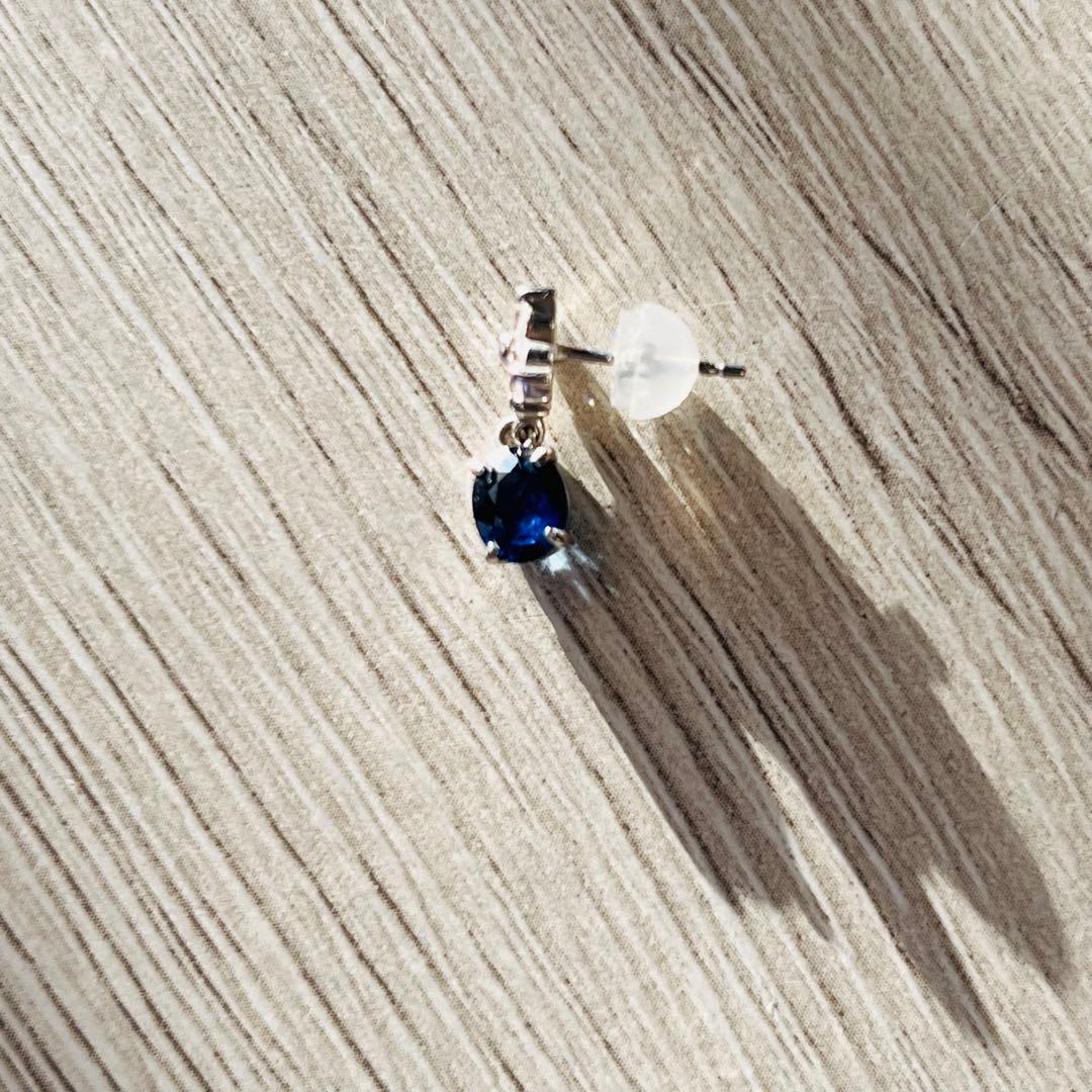 ほぼ新品　ジュエリーツツミ　サファイア　ピアス