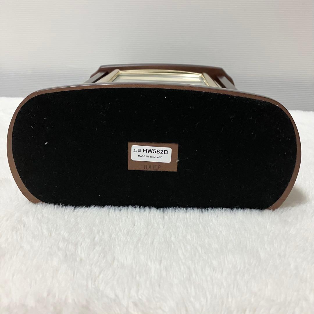 未使用級 SEIKO セイコー エンブレム 電波置き時計 HW582B アナログ