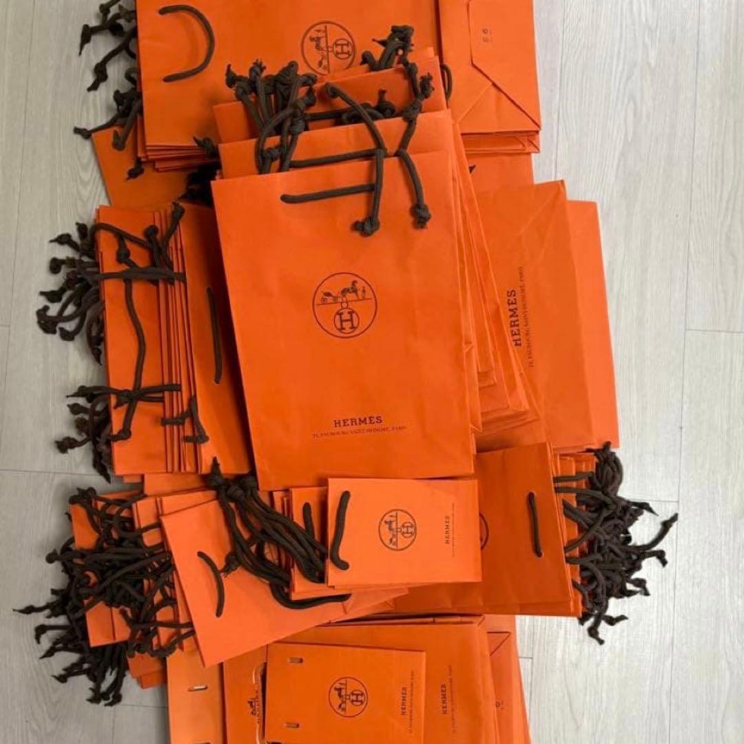 エルメス ショッパー 紙袋　大、中、小まとめ110枚セット