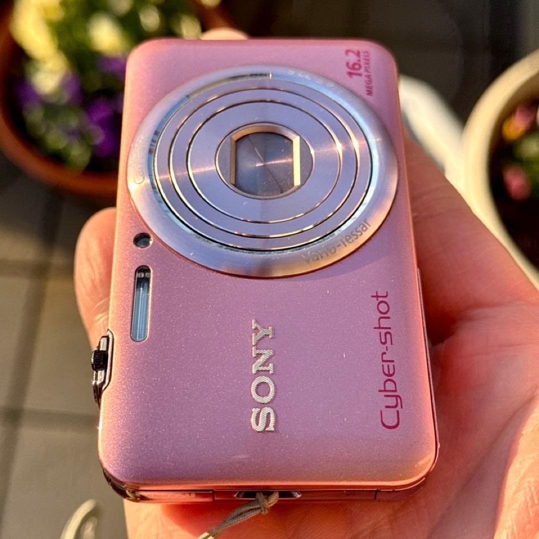 ☆動作OK SONY DSC-WX7 バッテリー&充電器&SDカード付き ピンク