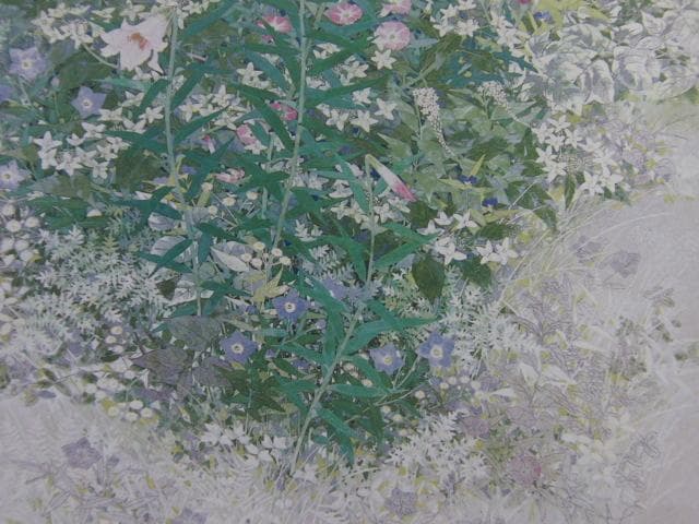 重岡良子、【朝露野】、希少な額装用画集より、新品額装付、状態良好