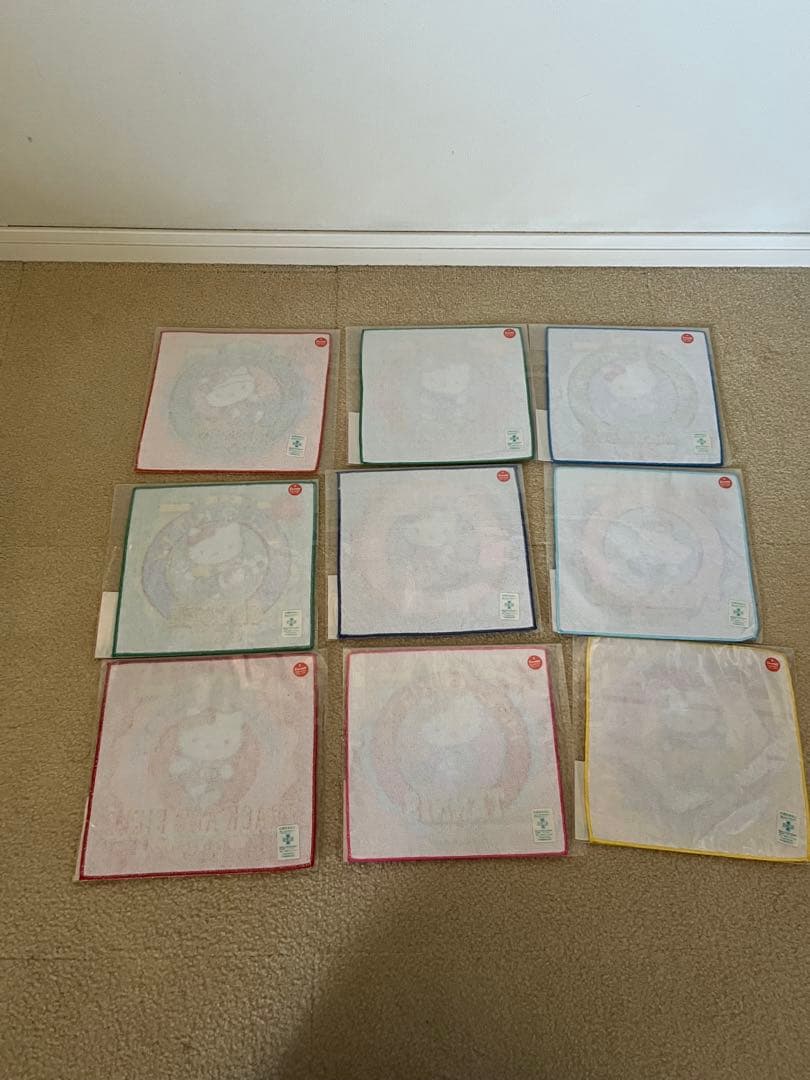 キティ　体育会系　プチタオル　9枚　2001年　レア