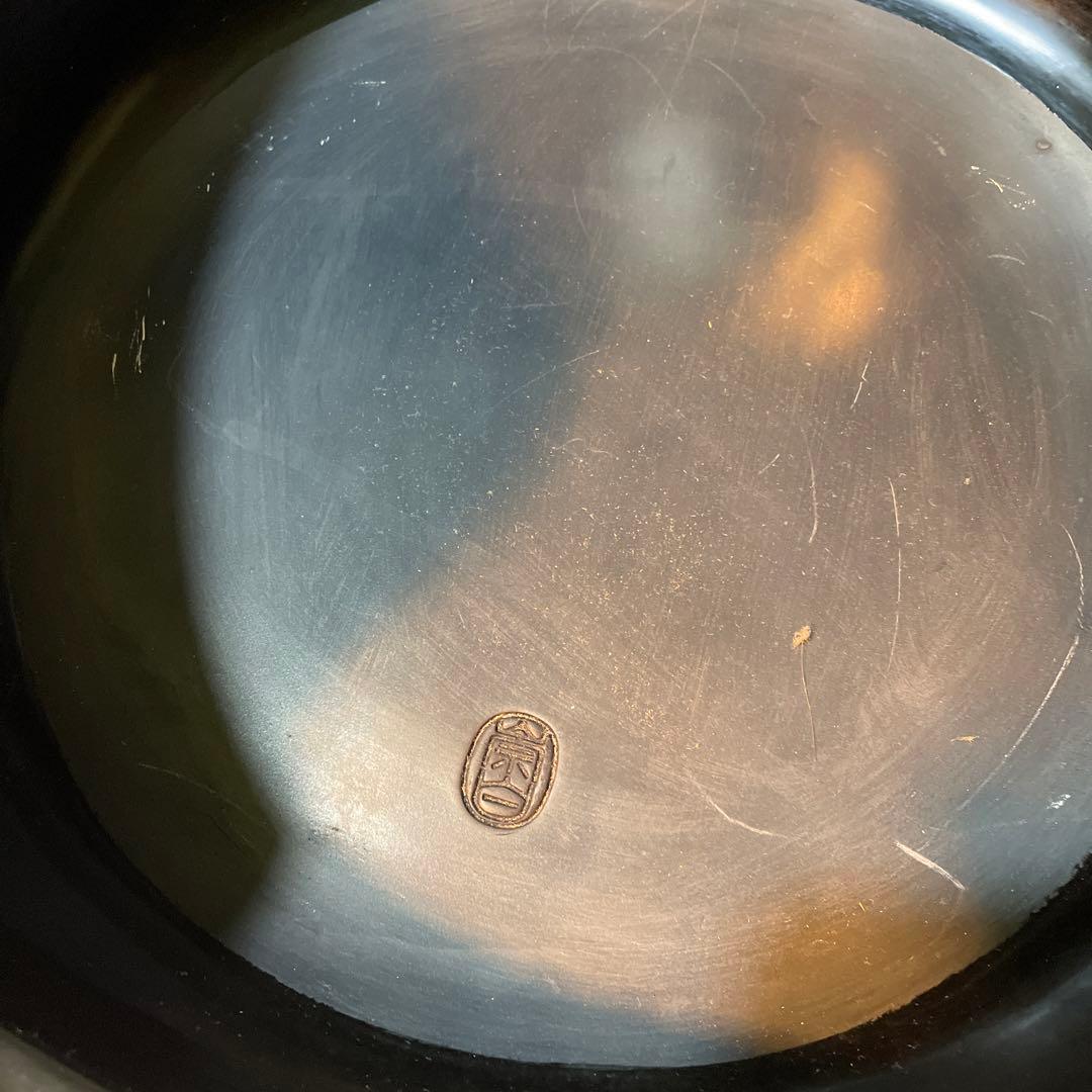 黒面取風炉　桂窯　崇白造