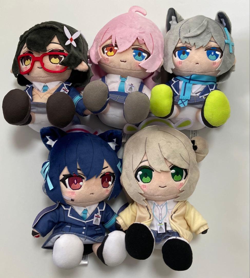 ブルーアーカイブ　ちょこぷにぬいぐるみ ホシノ　セリカ　アヤネ　ノノミ　シロコ