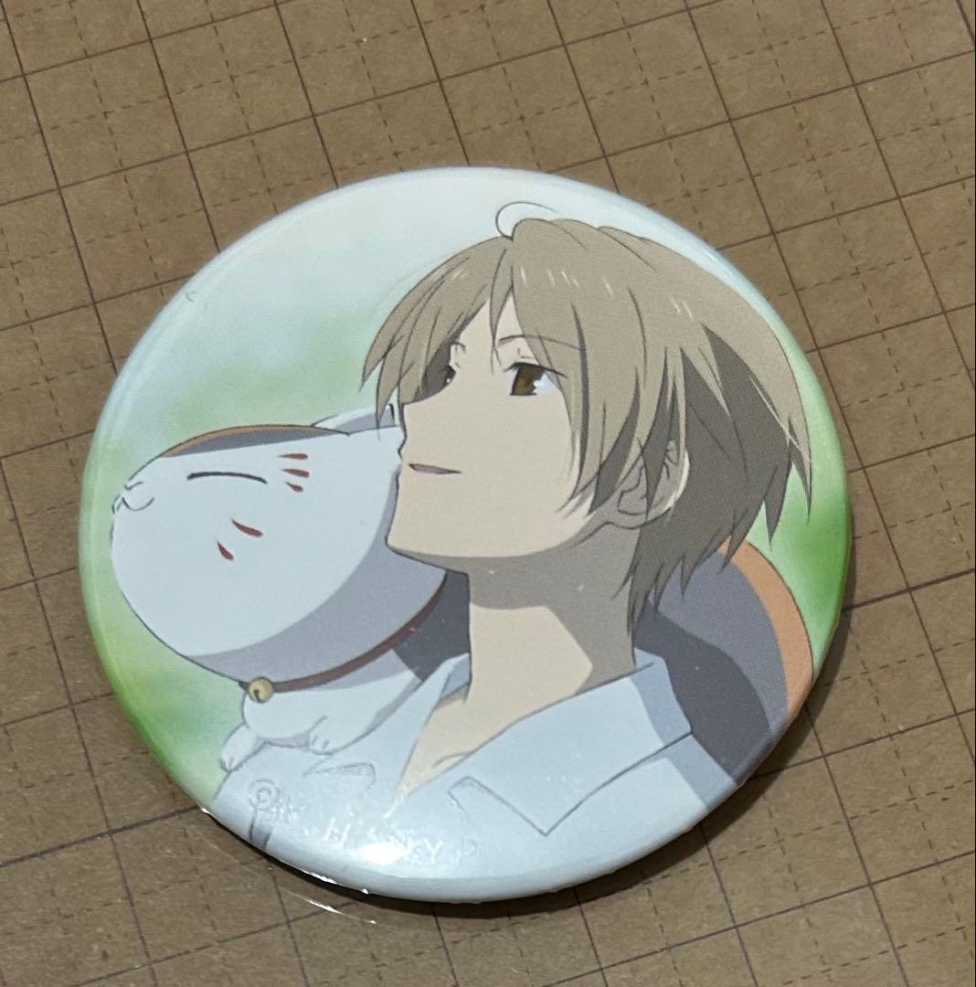夏目友人帳　缶バッジ 夏目貴志　ニャンコ先生　レア