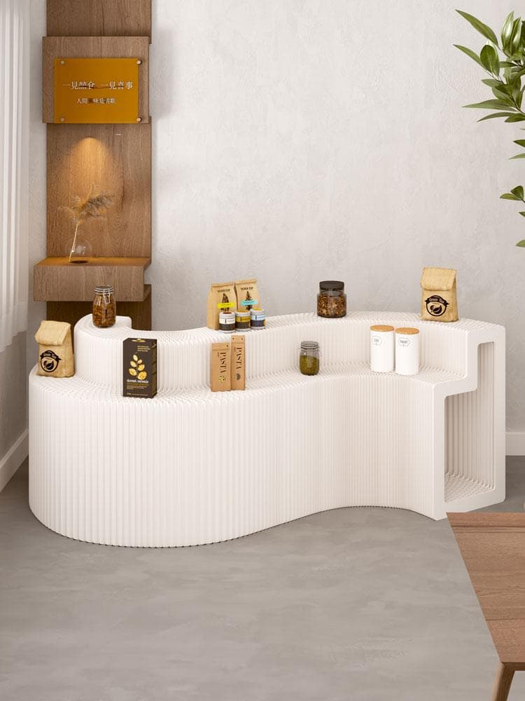 ペーパー陳列台 ディスプレイラック 長さ2-3ｍ高さ98㎝ 展示台 店舗用品