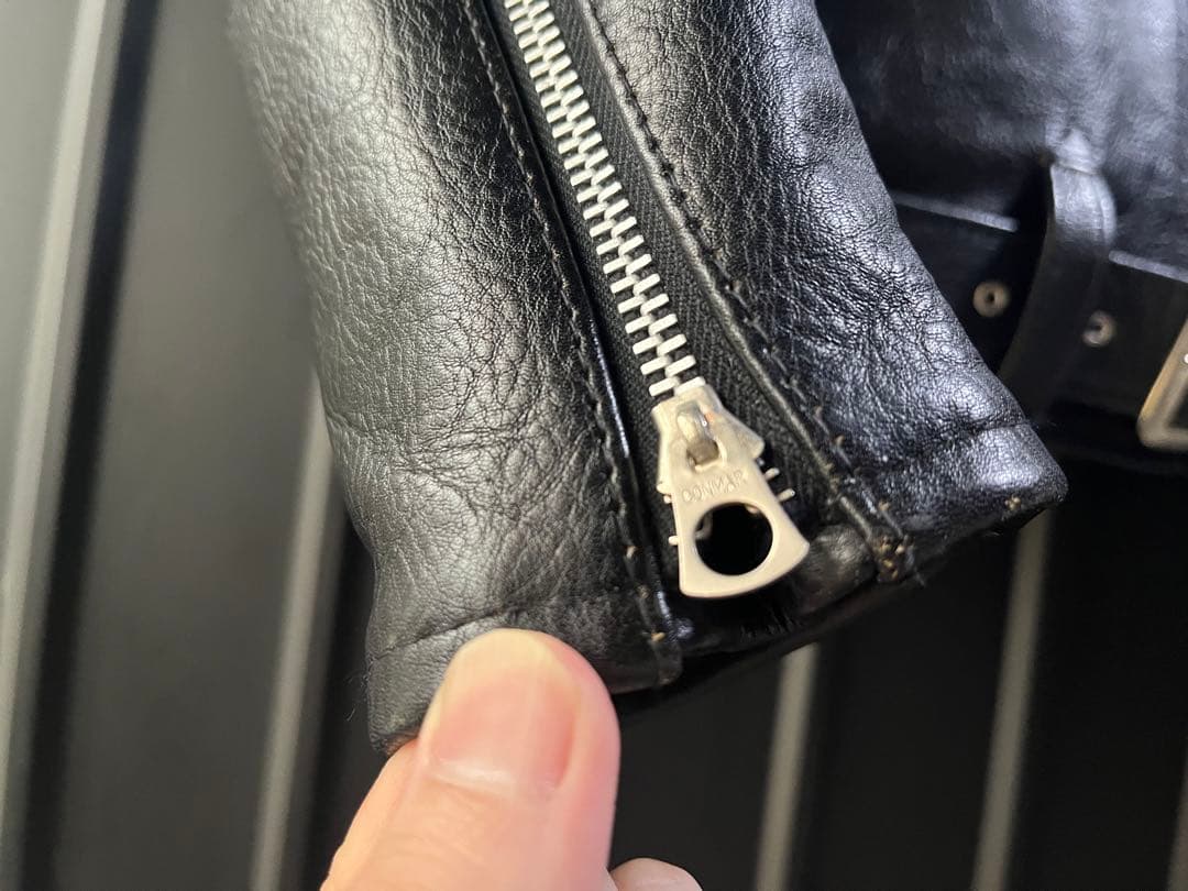 美品 NEON LEATHER GARMENT シングルレザージャケット