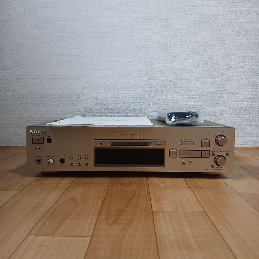 ジャンク品 SONY「MDS-JB940」MDデッキ